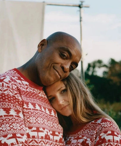 Women Family Matching Pajama Set Soft Knit Sleepwear