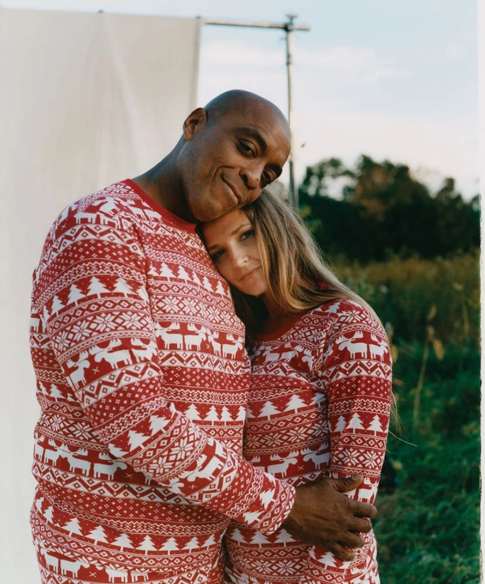 Men Family Matching Pajama Set Soft Knit Sleepwear