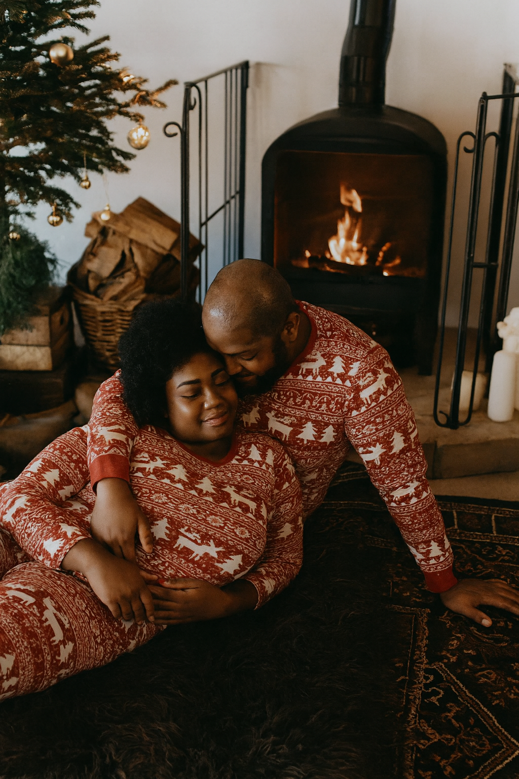 Men Family Matching Pajama Set Soft Knit Sleepwear